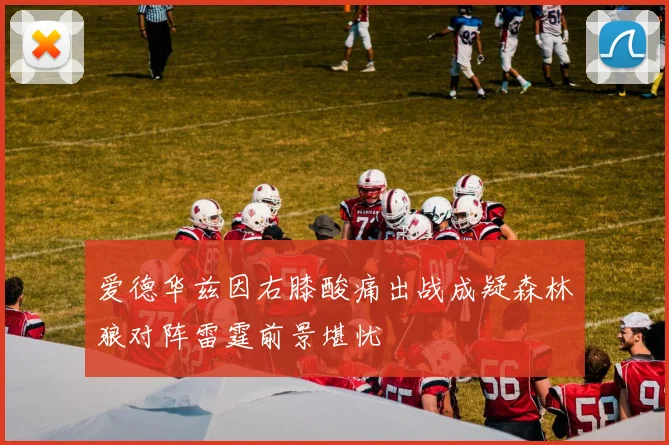 爱德华兹因右膝酸痛出战成疑森林狼对阵雷霆前景堪忧